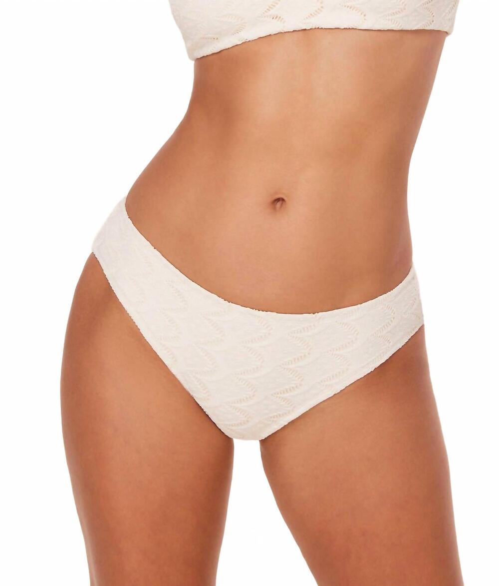 NEW ANDIE SWIM scallop crochet bikini bottom in gardenia
